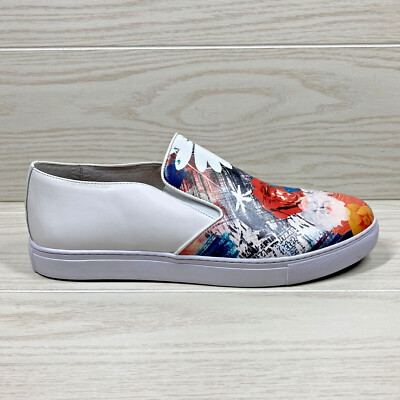 Robert Graham Buddy Floral Leather Slip-On Loafers Shoes  display picture 2