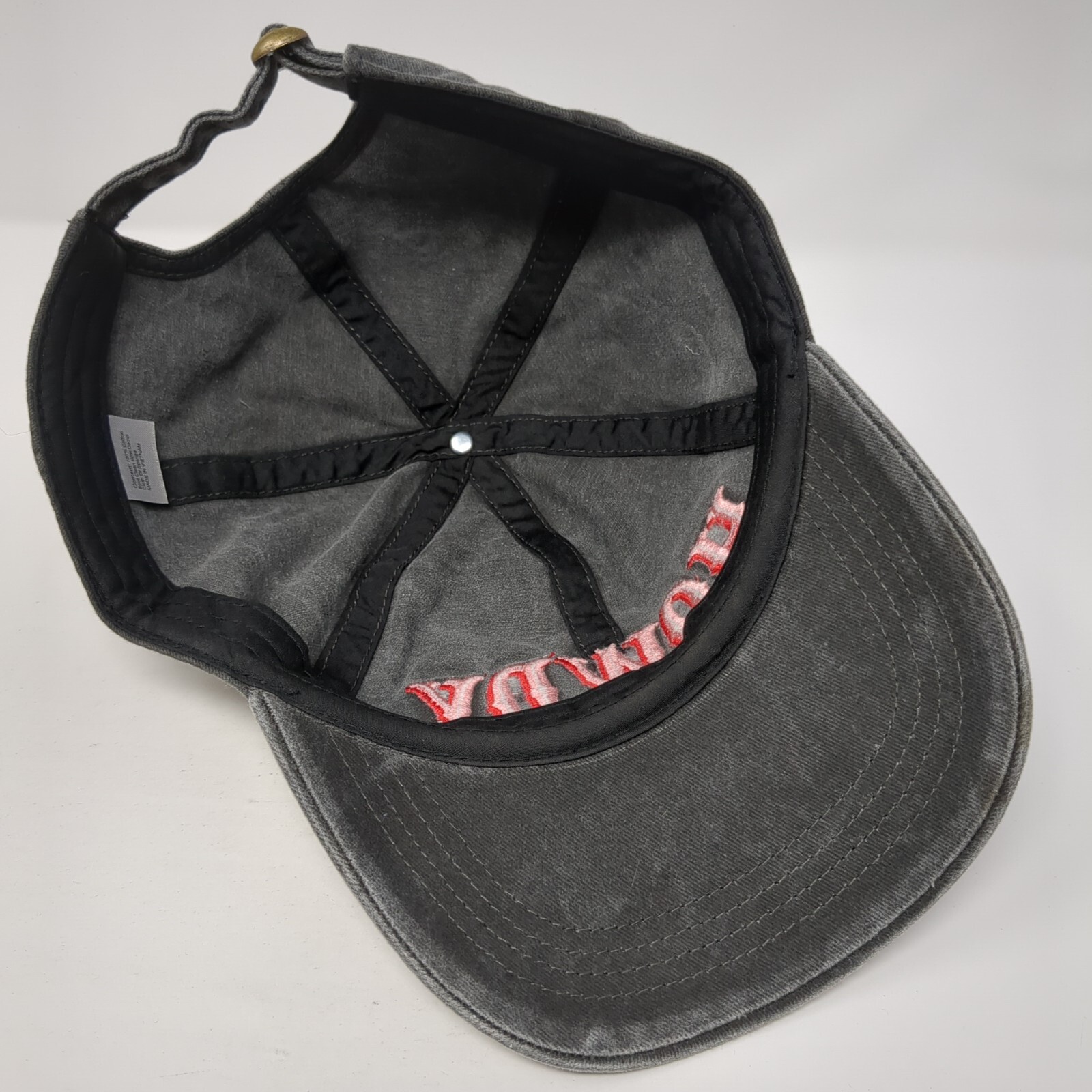 Howdy Slideback Hat Gray One Size Adjustable Embr… - image 6