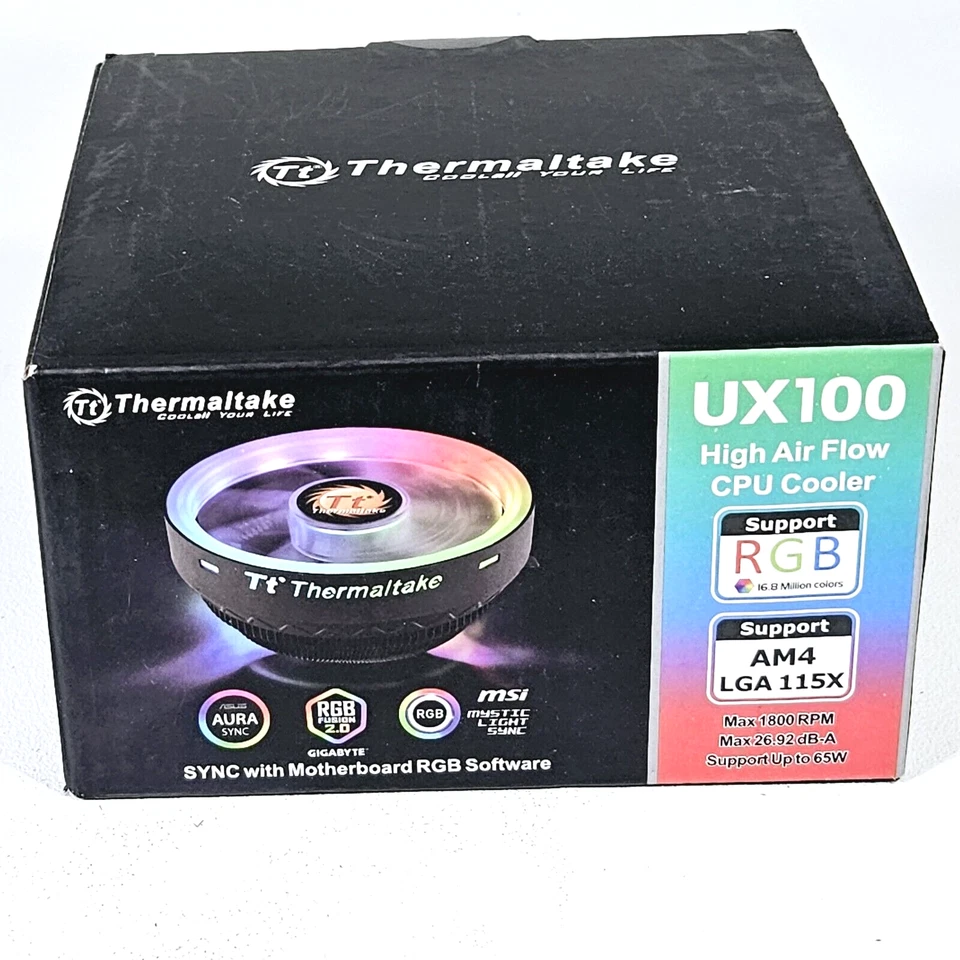 Thermaltake UX100 5V Motherboard Sync High Airflow Hydraulic Bearing ARGB Light - Image 4 of 4