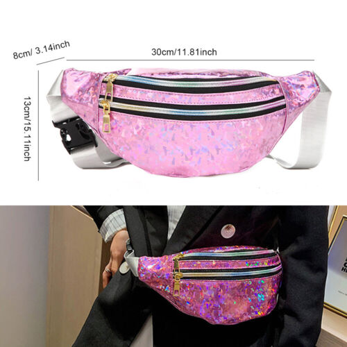 Bum Bag Travel Festival Waist Money Belt Wallet Fanny Pack Bumbag Pouch Stylish - Picture 5 of 17