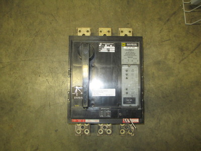 Sq D PEC1236LPG 1200A Frame 1000A Rated 3P 600V Breaker w/ LSG MO/FM Used E-Ok