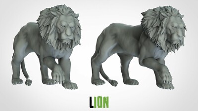 Lion Animal D&D Roleplaying Dungeon and Dragons Miniature