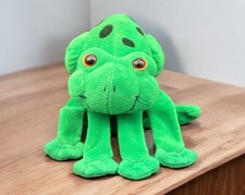 Plush Creations Frog Glove Puppet Show Imagination Spotted Green Smiling Vintage