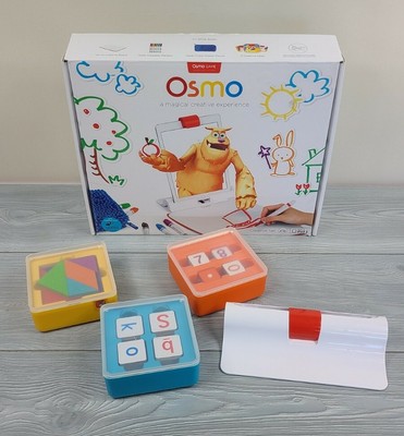 Osmo Genius Kit Starter Set iPad & 5 Games Creative Words Tangram NOT COMPLETE