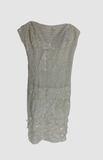 260 Adrianna Papell Women's White Strapless Beaded Sequin Sheath Dress Size 2