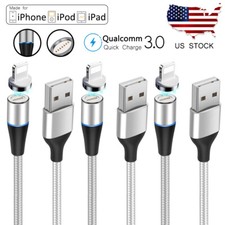 3Pack 3/6FT Magnetic Fast Charger Cable USB Data Cord for Apple iPhone 13 12 Pro