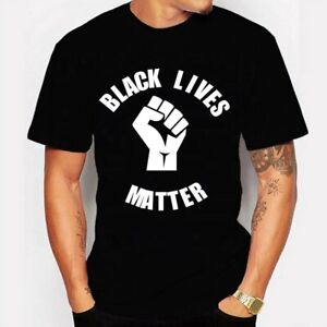 blm matter movement lives sleeve cotton support short shirt