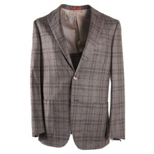NWT 3995 ISAIA 100 Cashmere Sport Coat with Suede Elbow Patches 40 R Eu 50