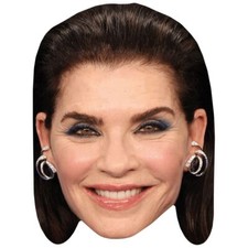 Julianna Margulies Smile Celebrity Mask, Flat Card Face, Fancy Dress Mask