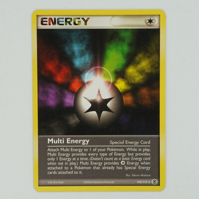 Multi Energy 103/112 Rare Ex Fire Red & Leaf Green Pokemon Card | eBay