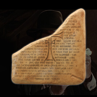 1：1 Indiana Jones and the Last Crusade Holy Grail Tablet  Resin Prop Model