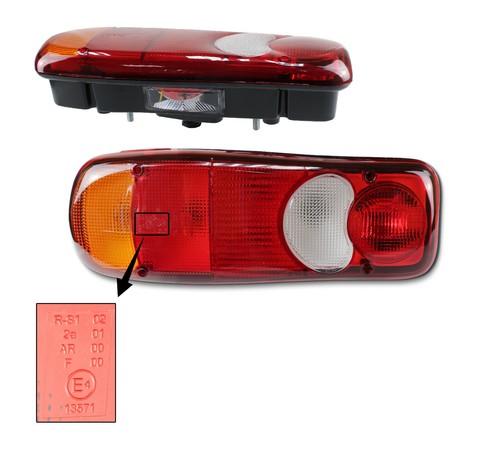 1x Rückleuchten Heckleuchte Rücklicht Für Mitsubushi Cantet Fuso Links E4 2005+ - Bild 1 von 8