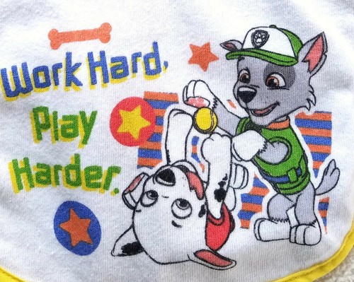 Hamco ~ Unisex Baby Bib ~ White ~ Paw Patrol - Picture 2 of 4