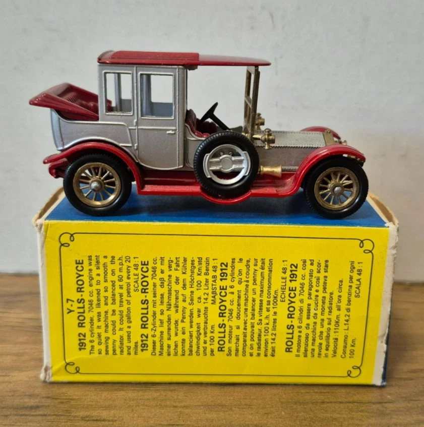 Y 7 1912 Rolls Royce Models of Yesteryear Matchbox in E Box - Bild 3 von 4