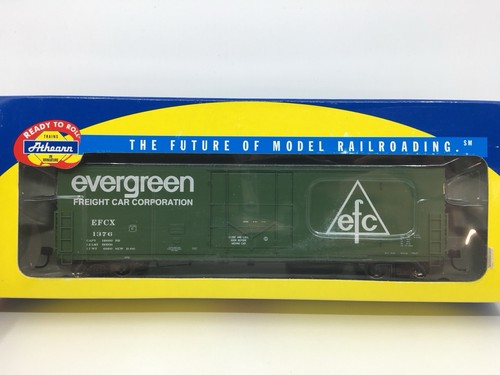 HO Athearn RTR 88955 Evergreen 50’ PC&F puerta enchufable vagón de carga EFCX #1376 ruedas de metal | Zustand: Used