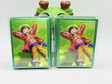 2x Bandai One Piece Card Game Monkey D. Luffy Premium Matte Sleeves 70 Ct x 2