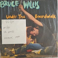 Bruce Willis Under The Boardwalk Vinyl Record 7" VG/G+ ZB 41349 1987