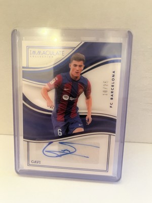 2023-24 Panini Immaculate Gavi Auto /25 FC Barcelona