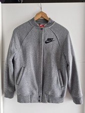 Original Nike Sweatshirt Jacke Größe S Graumeliert Druckknopf Sehr Gut
