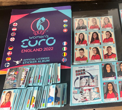 Panini Women's EM 2022 Complete Loose Set + Portugal + Jugon Spain Updates