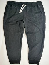 Tommy Hilfiger Jogger Sweatpants Mens M Black Fleece Elastic Drawstring