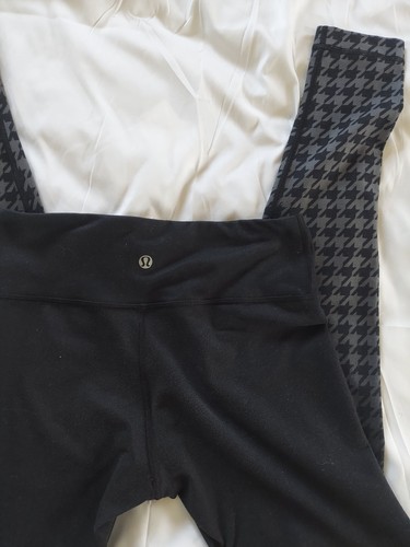 Lululemon Wunder Under Pant *Full-On Luon Womens 4 Giant Houndstooth Dip Dye 31"