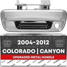 Tailgate Handle Assembly, Upgraded Metal - Compatible with 2004-2012 Chevrole...