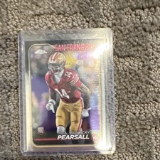 2024 Topps Chrome Rookie Ricky Pearsall San Francisco 49ers #192 NFL Card. rookie card picture