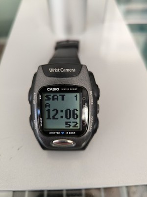 Casio Armbandkamera WQV-2 Quartz Black Gray Herren Vintage Uhr