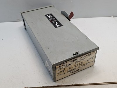 GE TG3223R Fusible General-Duty Safety Switch 3 Wire 2 Pole 100A 240V