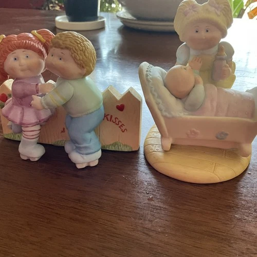 Vintage Mid 80’s Cabbage Patch Figurines Lot Of 2