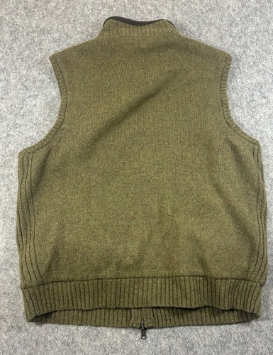 Pendleton Shetland Wool Vest Full Zip Reversible Fleece Mens Size L - Picture 2 of 7