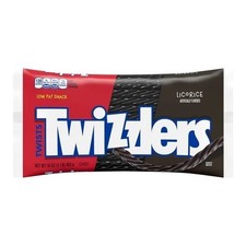 Twizzlers Twists BLACK LOW FAT Candy Licorice - 16 oz &ndash; 1 BAG