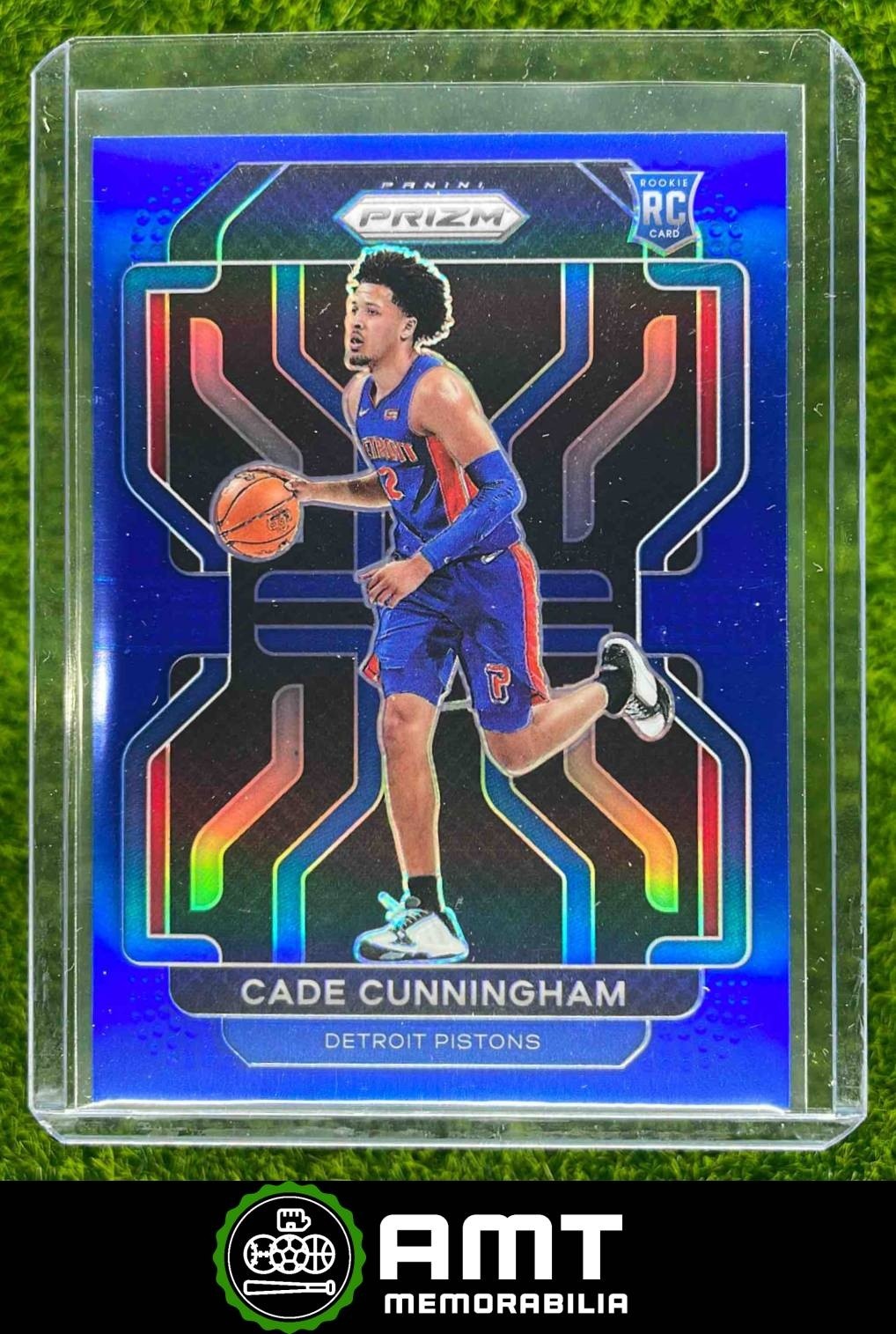 Cade Cunningham RC 2021-22 Panini Prizm Blue 38/199 Detroit Pistons #282