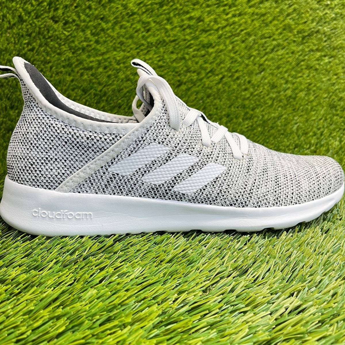 adidas gazelle silver green womens adidas Cloudfoam Pure Shoes - Women's - White / Royal Blue / Grey One main image 1