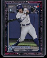 2024 Bowman Draft Aaron Parker Chrome Fuchsia Lunar Refractor /199 1st Bowman