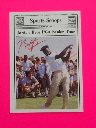 NBA BASKETBALL GREAT MICHAEL JORDAN LIMITED EDITION SPORTS SCOOPS PGA GOLF CARD