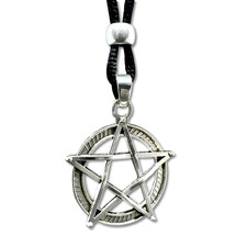 Pentacle Pendentif Collier Pentagramme Sorcière Pagan Wicca Amulette Wiccan...