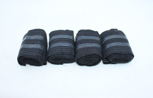 QTY:4 Saratoga Horseworks Bandage/Standing Wraps BLACK w/Silicone Stretchy HTF