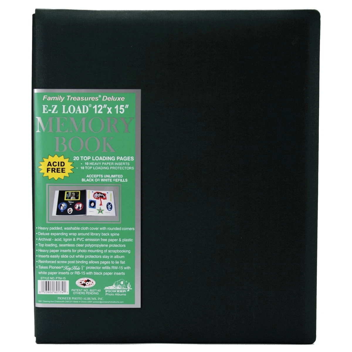 12 x 12 Bonded Leather Scrapbook - Made in the USA