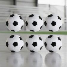 6 Pack Foosball Replacement Balls, 36mm, Black  White for Standard Tables