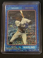 🔥Jazz Chisholm 2023 Topps Heritage #14 Blue Sparkle SP Marlins / Yankees