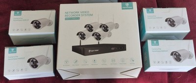 HeimVision HM241/241A HD Network Video Recorder w/8 WIRELESS CAMERAS New in Box