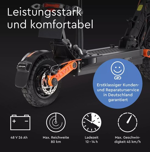 10" JOYOR S8-E Monopattino Elettrico 800W Sedile Regolabile E-Scooter Pieghevole - Zdjęcie 4 z 20