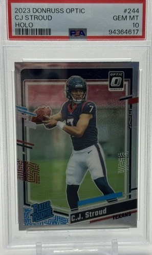 2023 Donruss Optic Holo C.J. Stroud Rookie PSA 10 Houston Texans #244