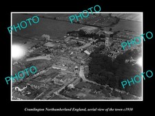 Cramlington England Aerial View Of The Town c1930 2 Old Large Historic Photo
