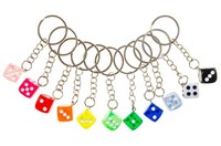 Sleutelhanger Dobbelsteen 1 Stuk (Us Import)