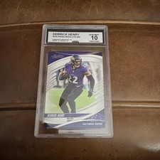 Panini Absolute 2025 Derrick Henry #86 Baltimore Ravens CGC 10 Football Card