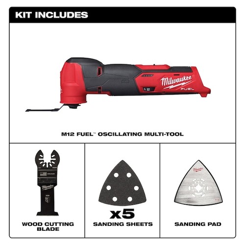 Milwaukee Tool 2526-20 M12 Fuel Oscillating Multi-Tool (Tool Only) - Picture 6 of 10