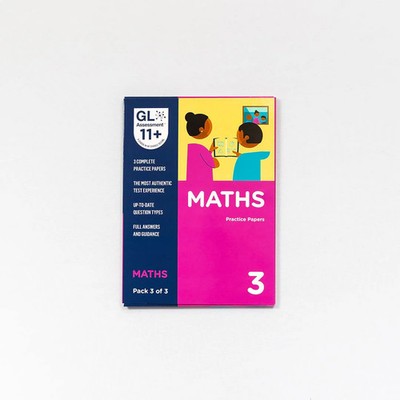 GL Assessment 11 Plus Practice Papers 2025 Maths Pack 3 | Multiple Choice 11+